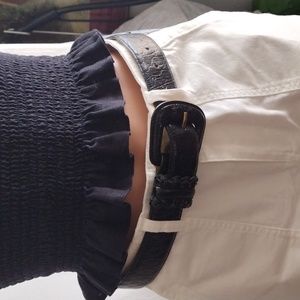 All Week Long embossed leather belt  M